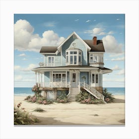 House On The Beach 2 Canvas Print