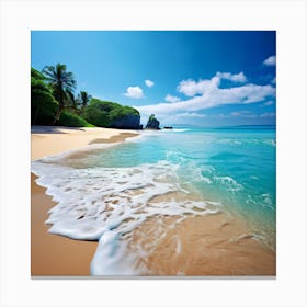 White Sand Beach Canvas Print