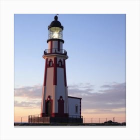 Lighthouse At Dusk 1 Canvas Print