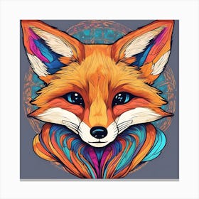 Vibrant Vulpes Canvas Print