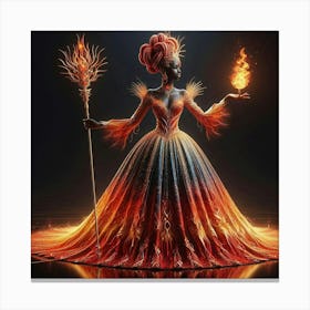 Fire Goddess-8 Canvas Print