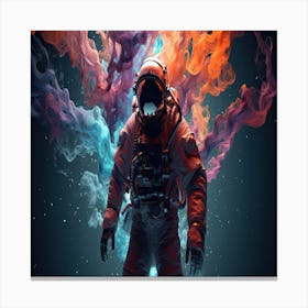 Spaceman In Space Canvas Print