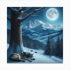 Grey wolf 2 Canvas Print