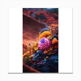 Flowers In The Sky Canvas Print