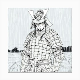 Samurai Art 80 Canvas Print