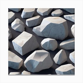 White Rocks 1 Canvas Print
