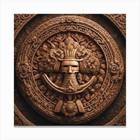 Aztec Mask 1 Canvas Print