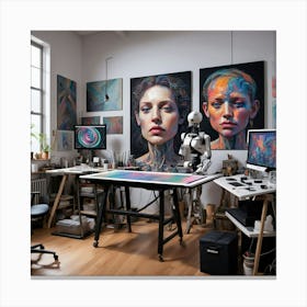 'Artist Studio' Canvas Print