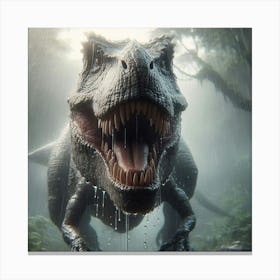 Jurassic Park T-Rex 4 Canvas Print