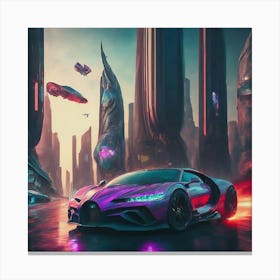 Futuristic Car Canvas Print