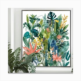 Tropical Print Canvas Print