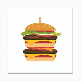 Burger 2 Canvas Print
