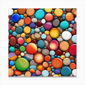 Colorful Circles Canvas Print