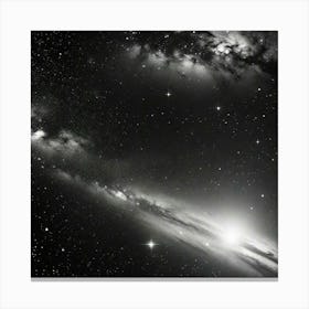 Galaxy In The Night Sky Canvas Print