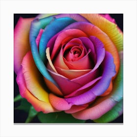 Rainbow Rose 4 Canvas Print