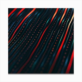 Abstract Light Lines Canvas Print