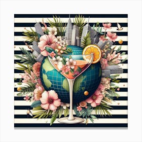 Cocktail In A Glass Canvas Print