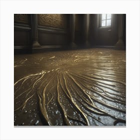Room With A Golden Floor Canvas Print