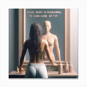 Your Body Is A Mirror Canvas Print
