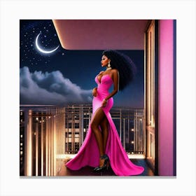 Afro-American Woman 3 Canvas Print