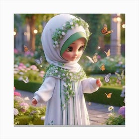 Muslim Girl 1 Canvas Print