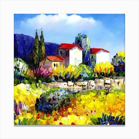 Field Of Flowers 4 Canvas Print