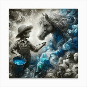 'The Boy And The Horse' Canvas Print