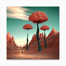 Desert Landscape - Desert Stock Videos & Royalty-Free Footage 3 Canvas Print