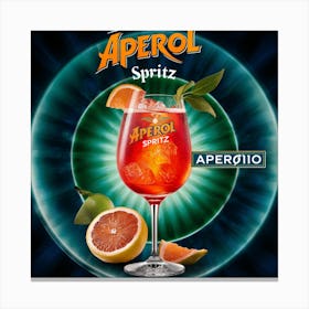 Aperol Spritz Aperitivo Milano Italy Kitchen Dining Room (2) Canvas Print