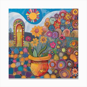 Garden Of Flowers Canvas Print