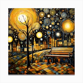 Night At The Park Canvas Print