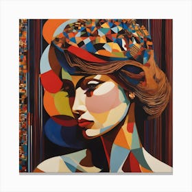 Woman'S Head Canvas Print