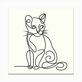 Cat Picasso style Canvas Print