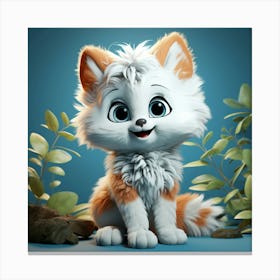 Cute Cat 24 Canvas Print