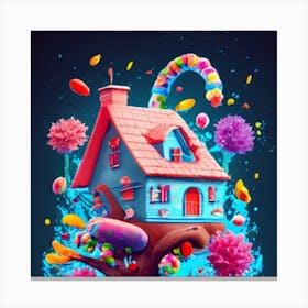 Treehouse of candy 3 Canvas Print