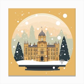 Oxford United Kingdom Snowglobe Canvas Print