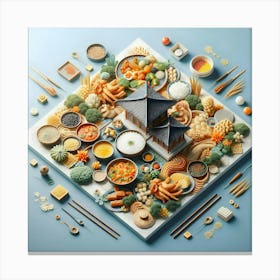 Asian Cuisine Canvas Print