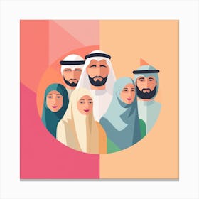 Arab Family (18) Canvas Print