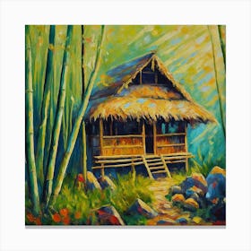 Hut In The Forest 1 Canvas Print