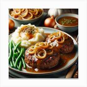 Burgers And Gravy Canvas Print