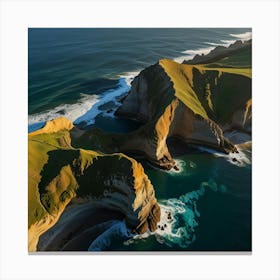 Aerial View Of The Coast 3 Canvas Print