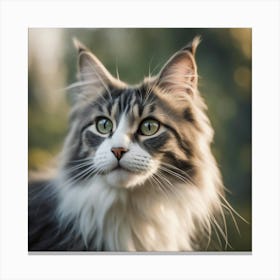 Portrait Of A Cat 12 Canvas Print