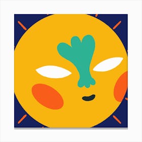 Sun Face Canvas Print