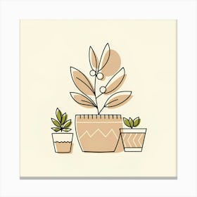 Potted Plants 1 Canvas Print