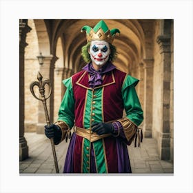 Joker In Costume 1 Canvas Print