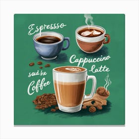 Coffee And Espresso 2 Canvas Print