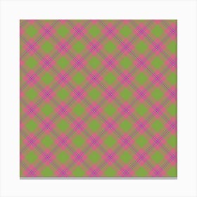 Plaid Fabric 72 Canvas Print