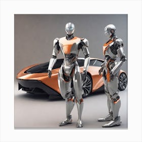 Futuristic Robots 2 Canvas Print