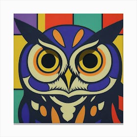 Colorful Owl 4 Canvas Print