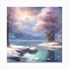 974169 Create A Serene Anime Landscape Featuring A Pictur Xl 1024 V1 0 Canvas Print